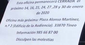 Cierre oficina