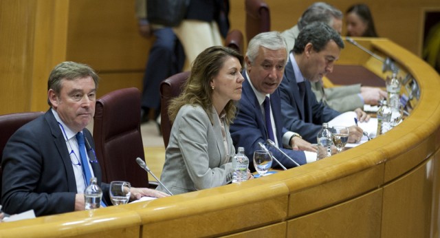 María Dolores de Cospedal preside la reunión del Grupo Popular en el Senado